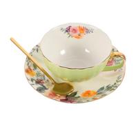 Cabilock Tasse à Café Créative 200ml en Bone China avec Soucoupe