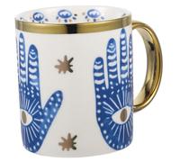 Cabilock Tasse Céramique Œil Protecteur pour Déjeuner Mug Eau Décoratif et Pratique avec Anse Tasse à Café Turque pour Usage