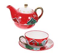 Cabilock Tasse Noël Et Théière Céramique De Tasses à Thé Pour Maison Tasse à Eau De Noël