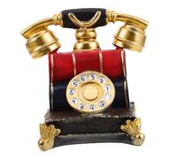 Cabilock Téléphone Vintage Décoratif Modèle de Bureau Statuette de Téléphone Rétro Accessoire de Décoration de Fenêtre