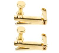 Cabilock Tendeur de Cordes de Violon 2 Pièces Accessoire Ajusteur Fin pour Violon 4/4-3/4 Finition Dorée Fournitures Pratiques Compatible Cordes D’Orchestre pour Musiciens et Débutants