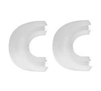Cabilock Tête de Brosse à Dents Électrique de U en Silicone 2pcs Blanc Accessoire Facile à Nettoyer Nettoyage pour Brosses à Dents Électriques