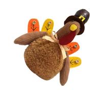 Cabilock Thanksgiving Stuffed Turkey Toy Soft Plush Decoration for Autumn Holiday Tabletop and Seasonal Celebrations