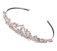 Cabilock Tiare en Cristaux pour Femmes, Couronne Élégante en Alliage de | Brillance Raffinée sous Lumière ou Soleil, Bords Doux pour Coiffures Relevées, Tenue Stable