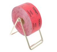 Cabilock Tickets de Tombola Rouges 1000 Pièces avec Présentoir Doré, Billets Numérotés Uniques pour Événements Carnaval, Fêtes Foraines, Collecte de Fonds et Jeux D’Entreprise,