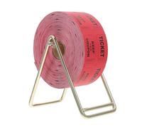 Cabilock Tickets de Tombola Rouges 1000 Pièces avec Support Doré Billets Doubles Numérotés pour Événements, Carnaval, Collecte de Fonds et Billetterie Cinéma, Décorations