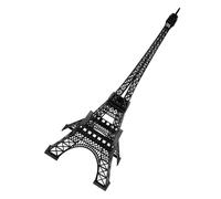 Cabilock Tour Eiffel Résistante aux Chocs Mini Tour Eiffel Statue Décorative en Alliage de Zinc Noir Boule à Neige Style Élégant pour Bar ou Cheminée
