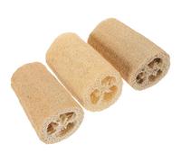Cabilock Tranches de Broyage des Dents pour Hamsters 3 Pièces en Loofah Naturel, Jouets Molaires Solide et Mastiquables pour Exercices Ludiques à Domicile