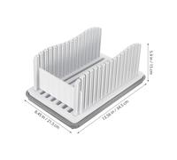 Cabilock Trancheuse À En Plastique Cuisine Guide De Tranchage Pour Grillé Guide De Tranchage En Bois Trancheuse À Pour Tranches Régulières Blanche