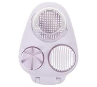 Cabilock Trancheuse Œufs Multifonction Acier Inoxydable Coupe Œufs Durs Fruits et Légumes avec Base Antidérapante pour Salades et Sandwichs