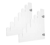 Cabilock Transparent Acrylic Knife Display Storage Rack Wall-mounted Organizer For Compact Fruit And Tool Knives Scratch-resistant Kitchen Storage Rack