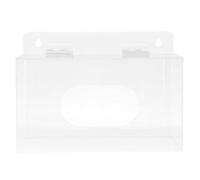 Cabilock Transparent Mask Dispenser Wall Mount Acrylic Face Mask Glove Holder Floating Design For Home Office Retail