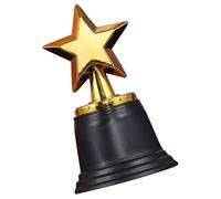 Cabilock Trophée Étoile en Plastique Petit Format Compact Couleur Dorée Trophées en Plastique pour Récompenses Scolaires et Compétitions Sportives Adaptés aux Événements et Jeux Éducatifs