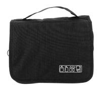 Cabilock Trousse de Toilette Grosse Capacité Noire Pliable Multifonction Crochet pour Voyageur Professionnel Paquet de Rangement Cosmétiques Suspendu