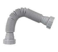 Cabilock Tube D'extension Flexible et Extensible en Plastique pour Évacuation D'évier Cuisine, Double Tête, Prévient les Odeurs, pour Installation Évier