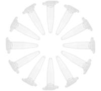 Cabilock Tubes à Essai pour Centrifugeuse 5 Ml en Polypropylène Lot de 1000 Tubes Microcentrifugeurs Transparents Couvercles Anti-Fuites pour Stockage d'Échantillons