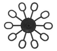 Cabilock Turbine pour Machine à Bulles, Ventilateur à Hélice de Rechange en Métal Noir, Compatible Machine à Bulles et Pompe, pour Événements de Scène et Décorations