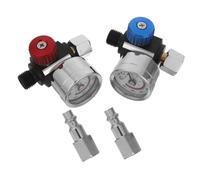 Cabilock Valve de régulation de pression de pulvérisation régulateur de pression pulvérisateur vanne de régulation d'air soupape de manomètre détendeur Métal