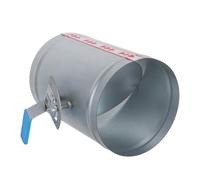 Cabilock Vanne de Conduit Manuelle en Acier Inoxydable pour Régulation du Débit D'air, Installation Facile et Gain de Place, Adaptée aux Conduits D'air et Cheminées pour Systèmes Hvac