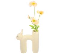 Cabilock Vase Céramique Forme De Lapin pour Décoration Intérieure Pot De Fleurs pour Chambre à Coucher Vase Décoratif pour Étagère
