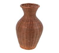 Cabilock Vase Tressé pour Fleurs Séchées Vase Décoratif Rustique Bambou pour Compositions