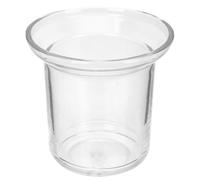 Cabilock Verre de Rechange pour Valet WC Brosse de Toilette, Transparent Ensemble Brosse WC Verre pour Salle De Bain Accessoire pour Rangement Organisé