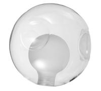 Cabilock Verre Double Couche Triple Creux Lampe Globe Abat Jour Douille pour Appliques Murales Lustres Suspension Salon Diamètre Opaque Blanc Lait