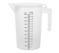 Cabilock Verre Mesureur Plastique 2l avec Couvercle, Pichet Doseur Gradué, Grosse Capacité, Mesure Précise Cuisine Ouverte et Bar