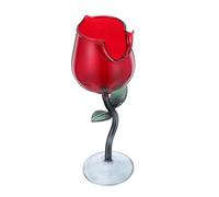 Cabilock Verre Pour Fleur Rouge Élégant - Verres À Jus Pied Pour Dîner Pendaison De Crémaillère Forme De Coupe À Cocktail Verrerie Haute Pour Rose Gobelet De Jour Gobelets De Fête