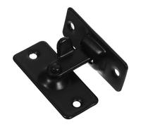 Cabilock Verrou de Porte Coulissante Degrés Acier Inoxydable Noir Loquet Robuste et Facile à Installer Targette pour Intérieur et Extérieur Serrure de Porte