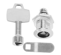 Cabilock Verrou Poubelle Extérieur avec Clé Triangulaire Kit Verrouillage Minimaliste pour Bac à Ordures Résidentiel et Public Facile à Utiliser Lot