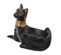 Cabilock Vide-Poches en Résine De Chat Égyptien, Plateau à Bijoux Petit Plat Décoratif, Assiette Multifonction pour Rangement De Bagues, Colliers Et Accessoires, Décoration De Chambre Et Bureau