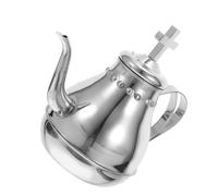 Cabilock Vintage Communion Kettle With Infuser Stainless Steel Teapot Water Kettle For Home Restaurant Church Baptism Party