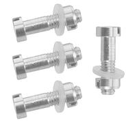 Cabilock Vis de fixation du porte-tête M2.5x10.5, Alliage d'Aluminium, 4pcs, pour platine vinyle et projet de montage DIY, résistantes à la déformation et anti-desserrage