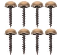 Cabilock Vis en Laiton Cache Tête Lot de 8 Vis Auto-Taraudeuses 12Mm pour Montage Meubles Bois et Décoration Murale
