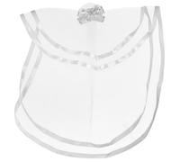 Cabilock Voile de Mariée Blanc pour Animaux de Compagnie Léger et Facile à Porter en Maille Fleur Élégante, Accessoire pour Mariage de Chien ou Chat