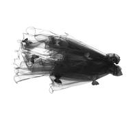 Cabilock Voile Noir Léger pour Femme Voile de Mariée Tulle Accessoire Élégant pour Halloween Enterrement de Vie de Jeune Fille et Costume Gothique