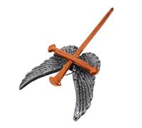 Cabilock Winged Cross Wall Decor Hand Carved Metal Prayer Statue With Angel Wings Religious Altar Cross Ornament For Home And Office Spiritual Decoration