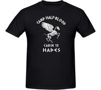 Cabin 13 Camp Half Blood Skeleton Hades Percy Jackson Olympians Boy Shirt T Shirt Tee Style Hot Deals Black XL