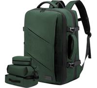 Cabin Airplane Travel Backpack,Work Backpack Men Women,17 Inch Computer Backpack,Large Waterproof Hand Luggage 40l Travel Backpack Bag Dark Green