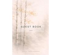 Cabin Guest Book: Birch Forest · Woodland Cabin Visitor Sign In Book