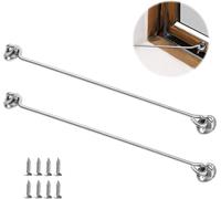 Cabin Hook,40 Cm Catch Cabin Door,Lock Shed,Cabin Hook,Cabin Hooks,Storm Hooks,Stainless Steel Cabin Hook (Silver)