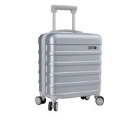 Cabin Max Anode Valise à main légère avec coque rigide, 4 roues, adaptée pour Easyjet sous le siège, 30 l, 45 x 36 x 20 cm, argenté