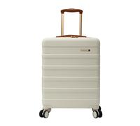 Cabin Max Anode Valise à roulettes légère, coque rigide, avec 4 roues, serrure à 3 chiffres (crème/marron, 55 x 40 x 20 cm, 40 l)