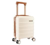 Cabin Max - Valise à main Anode légère avec coque rigide, 4 roues, serrure à combinaison…, crème, 40x30x20cm, Bagage à main
