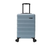 Cabin Max Valise bagage à main 55 x 35 x 25 cm - Coque rigide, légère, bagage à main, avec 4 roues, serrure à 3 chiffres (bleu élémentaire, Air France, KLM)