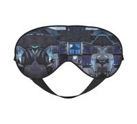 Cabin of The Future Masque doux pour les yeux, imprimé sur toute la surface, 96 % polyester, 4 % élasthanne