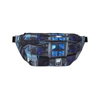 Cabin Of The Future Sac banane à bandoulière. Grande capacité, imperméable et résistant à la poussière, fermeture éclair sécurisée, adapté pour les voyages et les activités de plein air, noir, taille