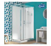 Cabine à porte pivotante receveur haut 120X90 Eden rectangulaire - KINEDO CA8280