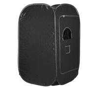 Cabine chaude de Sauna pliable, Sauna Portable, tente corporelle, contrôleur de température à distance pour Spa personnel à domicile 1000W (noir)